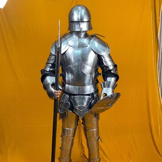 Rikomer Premium Steel Full Body Armor Ultimate Medieval Wearable Suit for , Cosplay  Combat