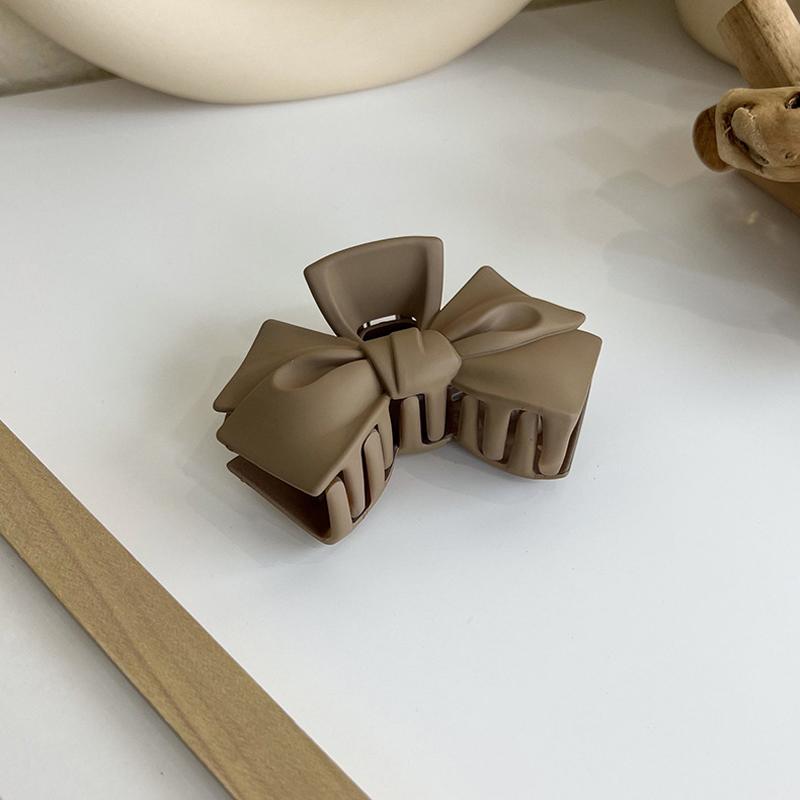 Korean Fashion Coffee Beige Large Hair Claw Solid Color Acrylic Hairpin Barrette Hair Clips Headwear Women Hair Accessories