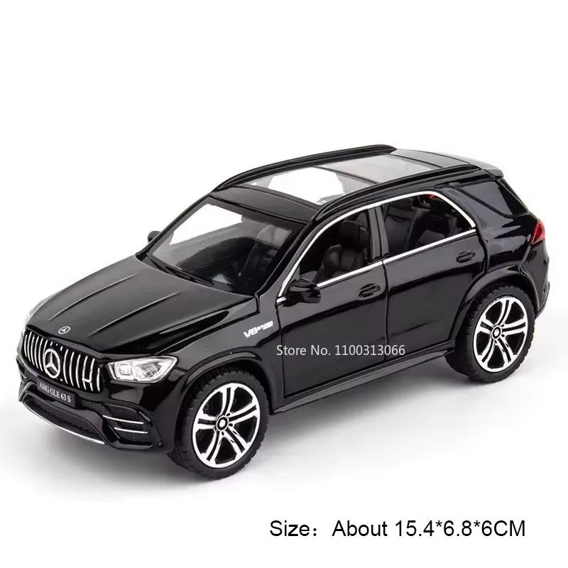 1:32 Scale Alloy SLS GLE 63S Cars Model Toys Sound Light Miniature Toy Car 4 Doors Opened Vehicle Boys Birthday Collection Gifts