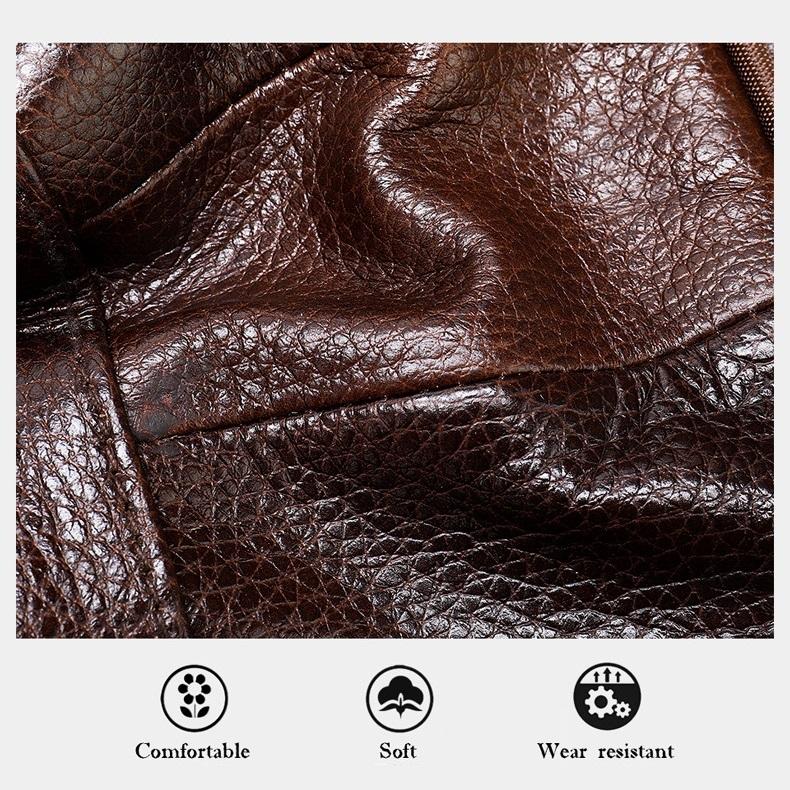 Leather Shoulder Bag Messenger Bag for Men 16*5*19cm