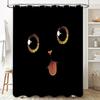 Funny Cat Shower Curtain Cute Pet Bathroom Decor Waterproof Liner Sets Animal Lover Gift Home Decor