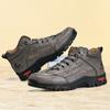 Handgefertigte Herrenstiefel Winter Lässige Lederschuhe Outdoor Wandersneakers Übergröße Männlich Hombres Botas Knöchel-Schuhwerk Rutschfest