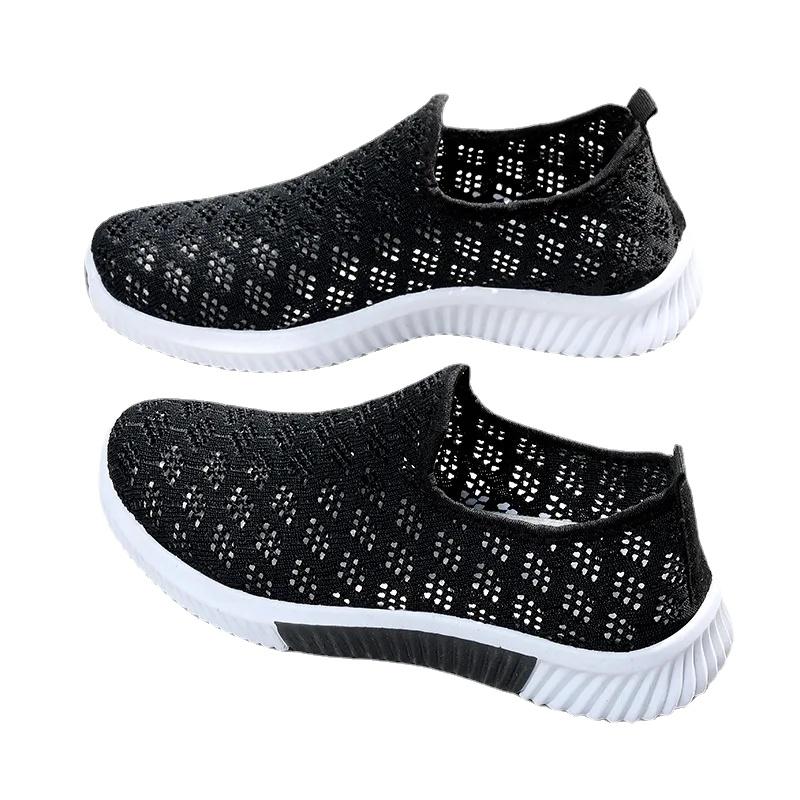 Scarpe da donna alla moda in rete, scarpe sportive, traspiranti, suola morbida, scarpe da ginnastica casual