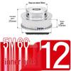 60-Teeth 5M Timing Pulley, T-Slot Width 16/21/27mm, BF Type Stepped with Machined Hole 6-20mm