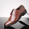 Formal Shoes Men's Elastic Leather Shoes Luxury Business Leather Shoes for Men Wedding Shoe Loafers Pointed Social Male Oxford
