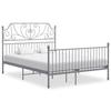 VidaXL Bed Frames Metal Grey 140x200 Cm 324852