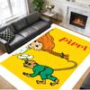 Crystal Velvet Rug Soft Non Slip Indoor Floor Mat Home DecorPippi Longstocking