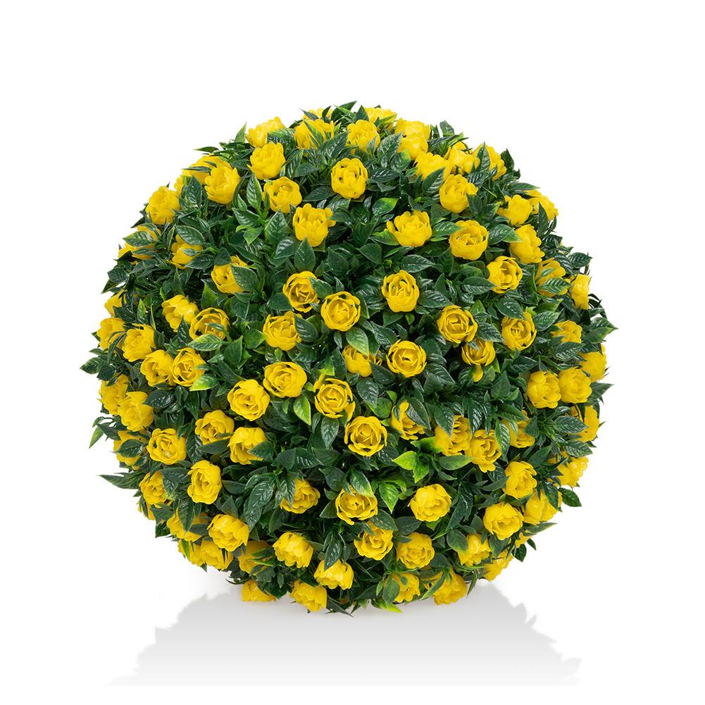 

Artificial Flower Balls Grass Ball Green Plant Fake Grass Landscaping Tree Shed Roof Home Garden Wedding Ceiling Hanging Decor жовтий