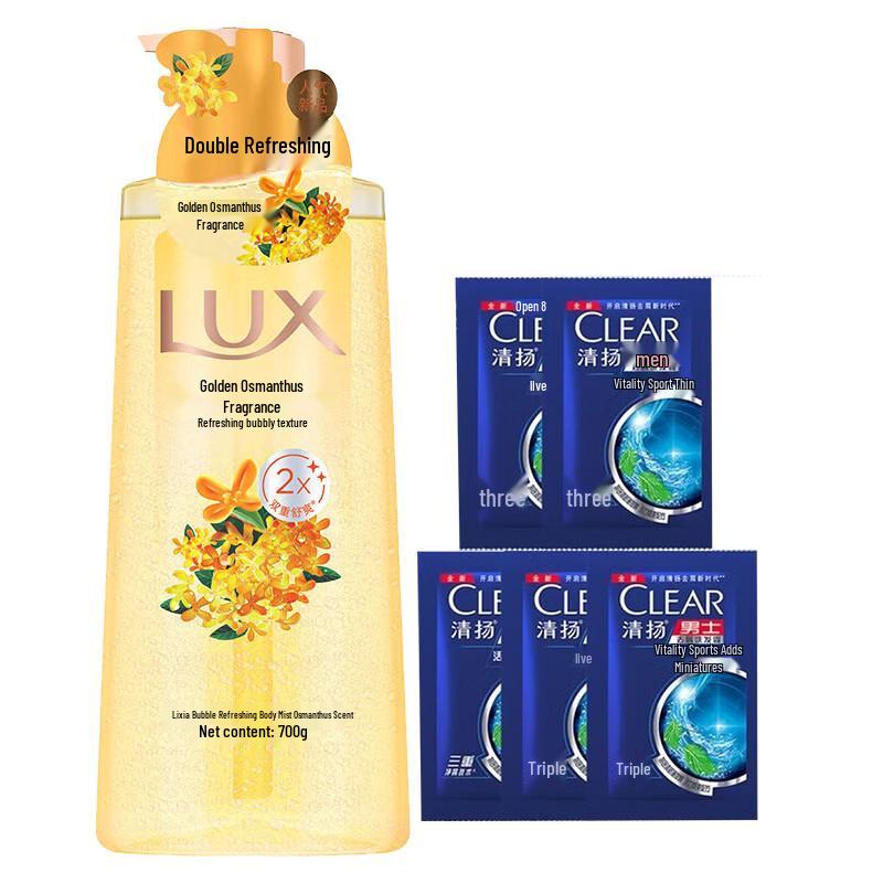 

Lux Osmanthus Scent Shower Milk & Men s Shampoo Bundle