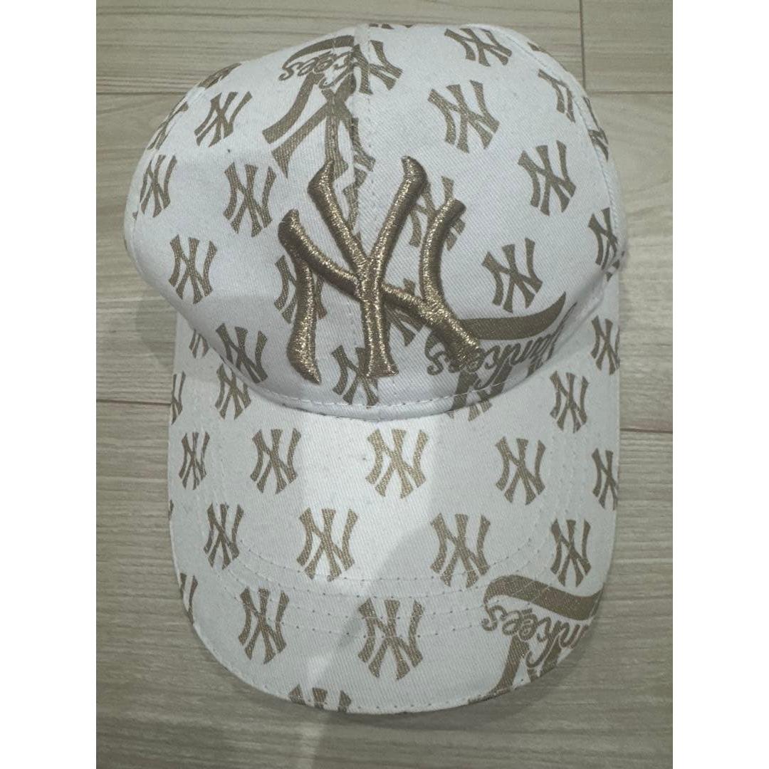 Used New York Yankees Allover Baseball Cap White