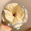 Korean Striped Large Intestine Scrunchie Hair Tie For Women Girls Sweet Hair Ornament Elastic Hair Band  Hair Accessories