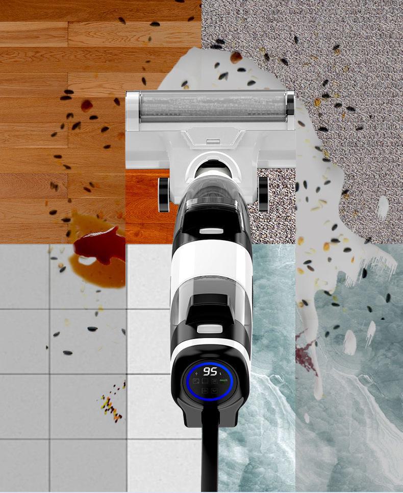 Wireless Automatic Floor Scrubber Vacuum Cleaner