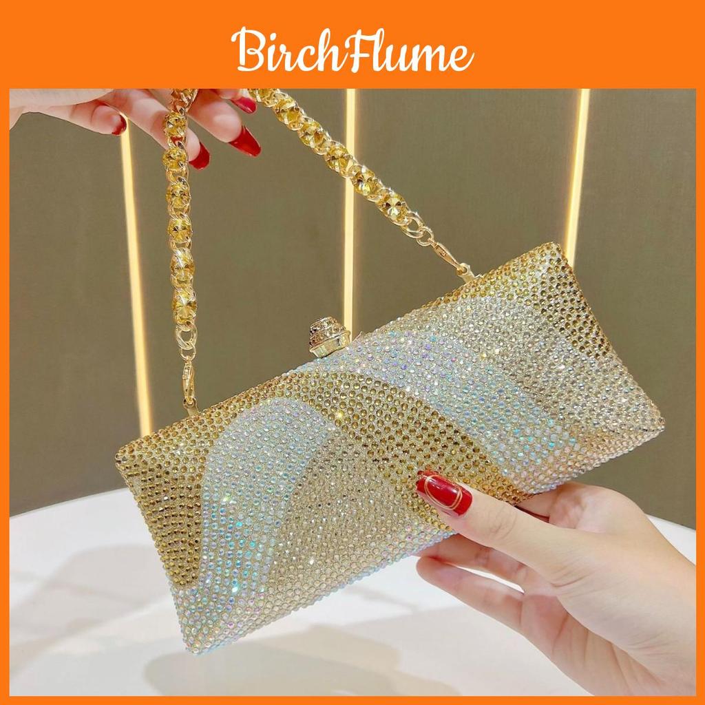 Womens Designer Clutch Bag With Sparkling Rhinestones For Wedding And Party Events