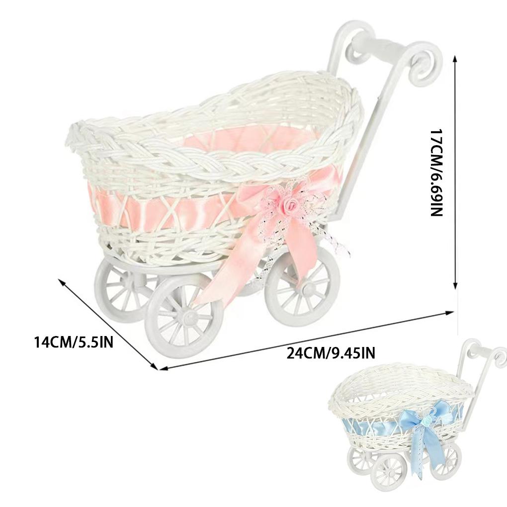Tricycle Flower Basket Wedding Decor Candy Storage Suitable For Home And Outdoor Birthday Decoration