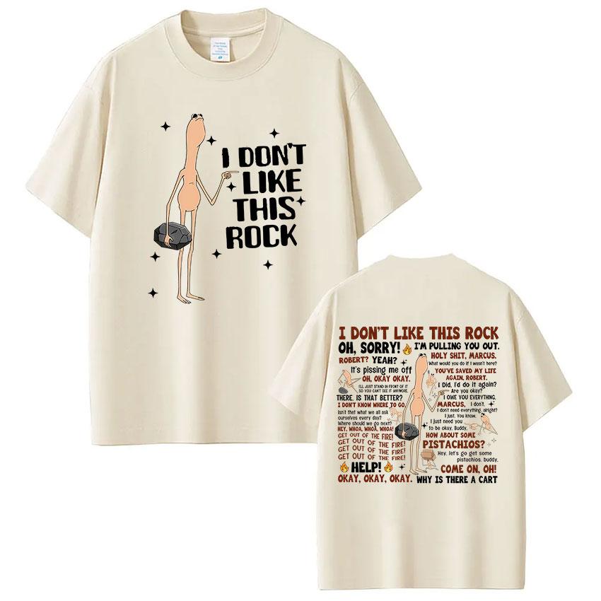 Marcus The Worm I Dont T Like This Rock Fun Meme Pattern Tshirt 2026 New Mens Womens Fashion Cotton Casual Short Sleeved