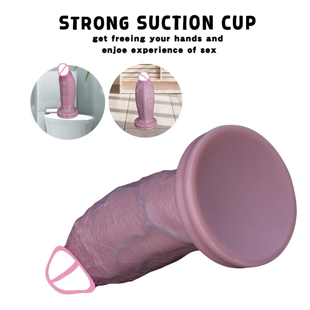 Super Large Realistic Silicone Dildo  Anal Plug  Thick Dildo  Pedicle Masturbator  Female Sex Toy