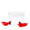 Automatic Pet Water Drinker With Double Bowls For Puss And DogsSafe PP Automatic Pet Waterer Organiser Box