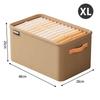 Wardrobe Organizer Box Foldable Storage Box Versatile Thickened Pants Sweater Storage Basket with Handle&Steel Frame Household