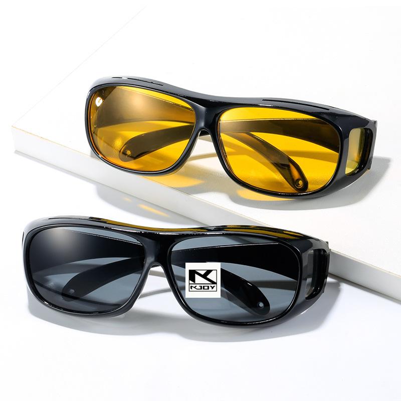 KJOY Night Vision Driving Glasses | UV Protection Sunglasses for Night Driving | Unisex Eyewear Gift