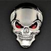 2PCS 3D Metal Skull Car Emblem - Pirate Skeleton Badge for Auto Body Rear Trunk, Buccaneer Sticker Decal Universal Fit