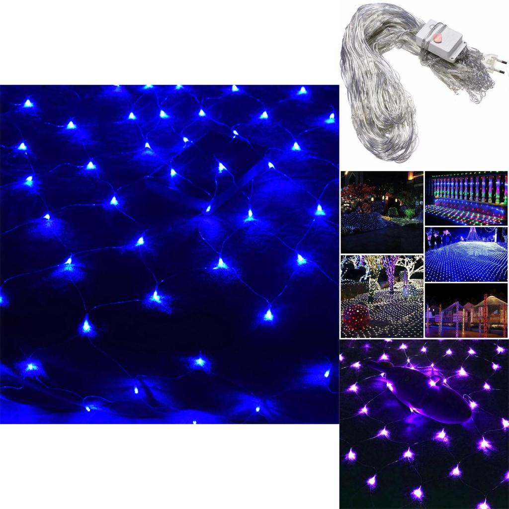 Vibrant Net Mesh Fairy String Lights 3m X 2m Featuring 200leds For Festive Celebrations