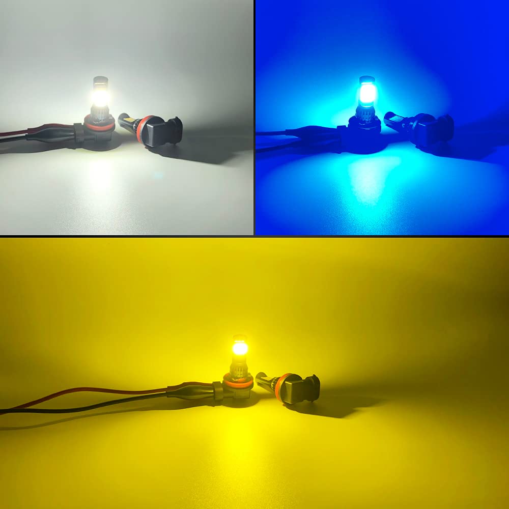 MAZERO H8 H11 H16 LED Fog Lamp Yellow White Blue