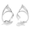 Korean Style Elf Ear Clip Goth Ear Hook Ear Cuff Cat Ear Hollow Ear Clips Alloy Single Side Earrings Girls Gift
