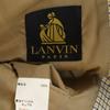 Lanvin Check Pattern Long Sleeve Tailored Jacket R46-44 Beige Men's Used