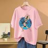 T-shirt FRANKYLeisure Sports Street T-shirt Stampata T-shirt da Uomo e da Donna Abbigliamento Estivo da Uomo