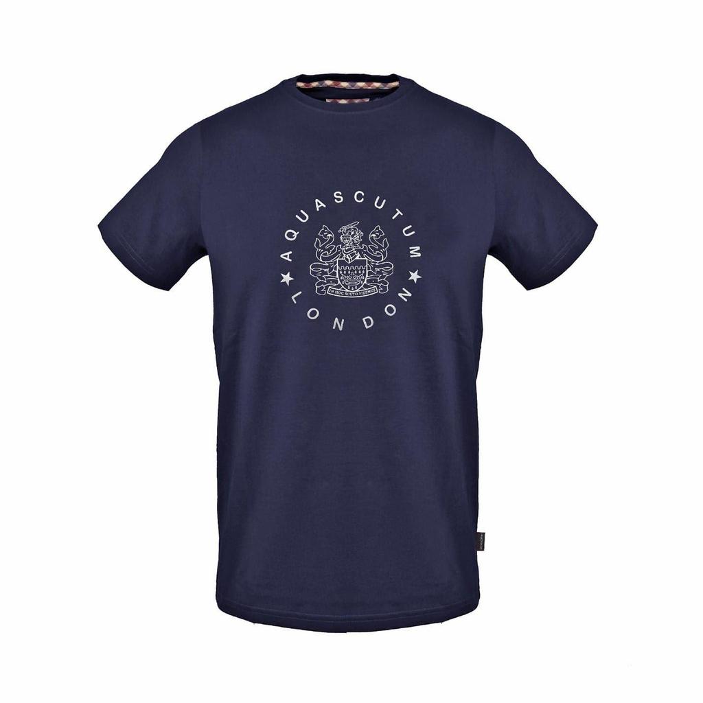 T-shirt da uomo Aquascutum con logo a cerchio, vestibilità regular