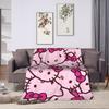 Hellos Kittys Blankets Super Soft Novelty Plush Throw Blanket For Boy Girl Bedroom Flannel Bedspread Bed Cover