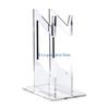 Modern Acrylic Double Controller Stand Thin Profile Design Enhances Stability Simple Installs Suitabe for Game Devices
