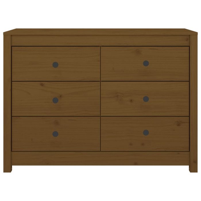821767 vidaXL Sideboard Honey Brown 100x40x72 Cm Solid Pine Wood