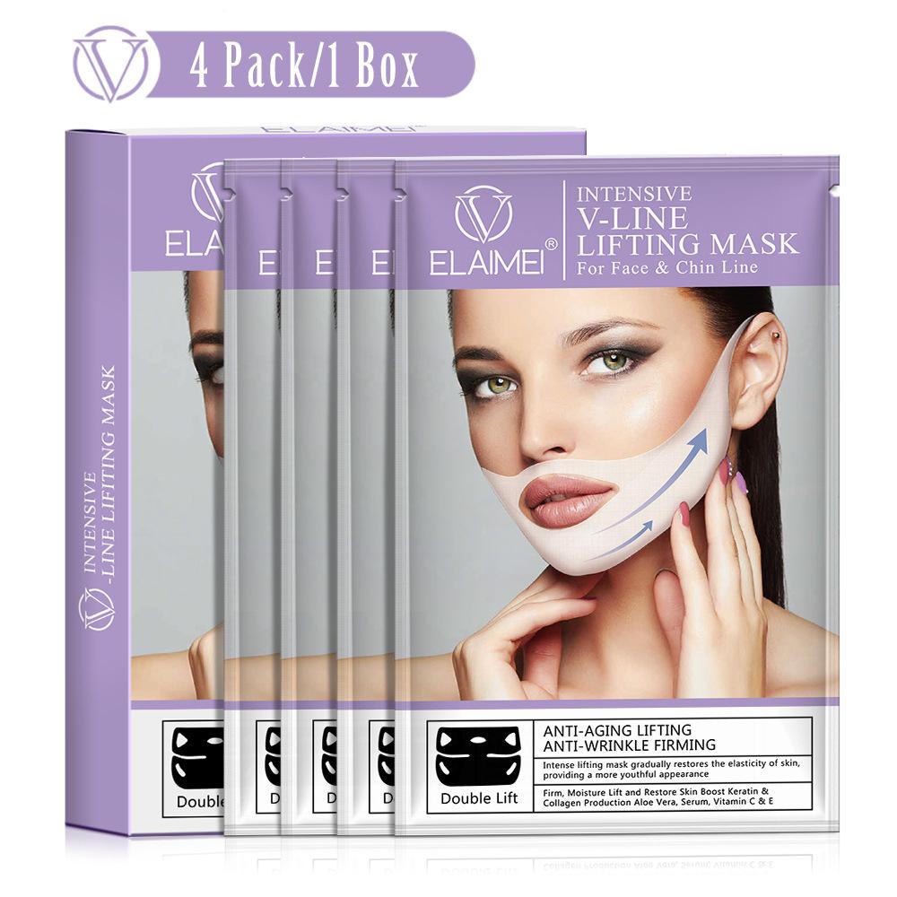 

Багаторазовий бандаж для схуднення обличчя V-лінія Face Shaper Жінки Chin Cheek Lift Up Belt Ремінець для масажу обличчя Догляд за шкірою обличчя Інструменти краси