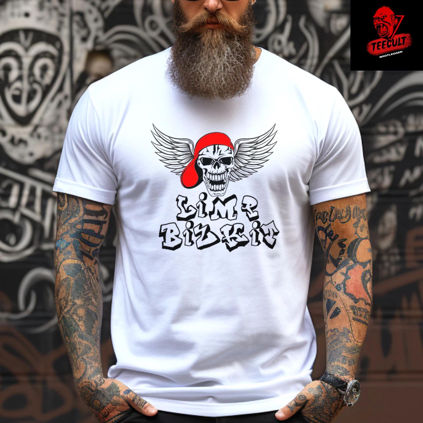 Men s and Women s T-shirts Limp Bizkit Rap Metal Rock Band Tee Unisex Heavy Cotton S