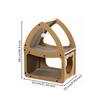 Cat Scratcher House Snug Pet Furniture Comfortable for Living Room, Indoor Cats