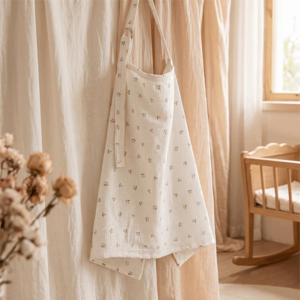 Cotton Breastfeeding Nursing Cover Breathable Baby Stroller Blanket  Mother Outing