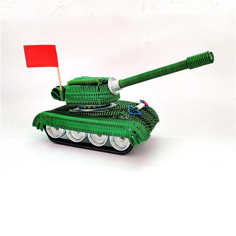 

Моделирование танка Модель Тяжелая бронированная машина Ручная работа Алюминиевая проволока Поделки Орнамент Детские развивающие игрушки DIY Подарки