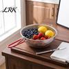 Easy Clean Food Colander Stainless Steel Rice Washing Basket, Red Handle Fine Kitchen Drain Basket Mesh Strainer, Heat-Insulating for Fruit Vegetable