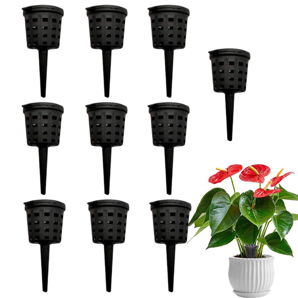 Portable Fertilizer Basket 10 Pieces Portable Slow Cups With Lid Planting Nutrition Cups For Basil Flowers Indoor Outdoor