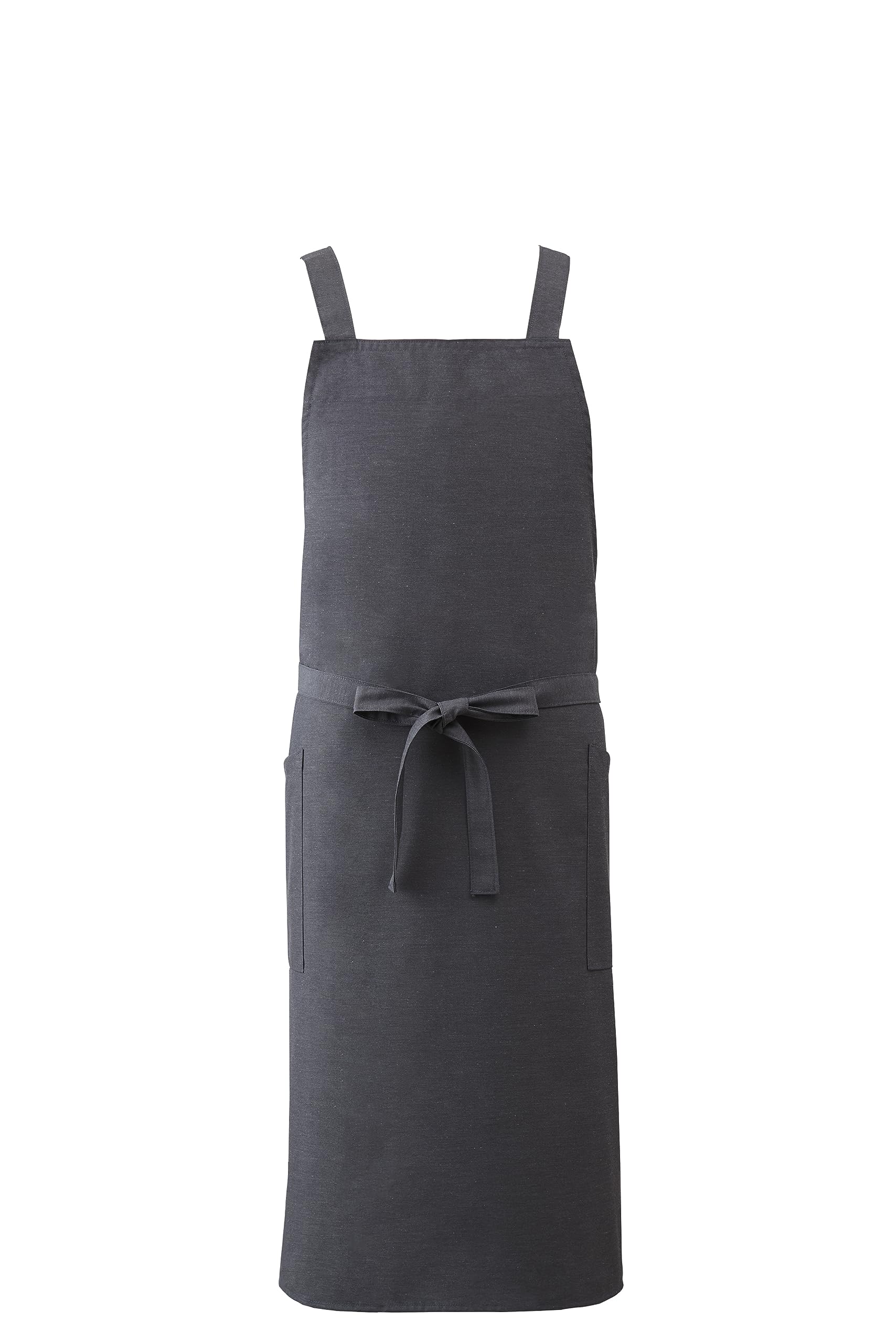 

KOEI Made in Japan bib length water with royal F [KOEI SENSHO] X-shaped apron, 95cm, repellent, anti-static, anti-slip tape, unisex, SF890, gray,