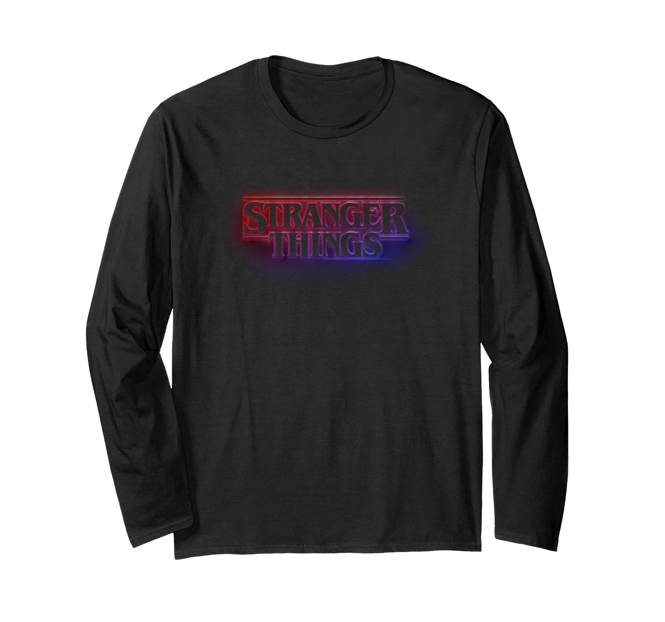 

Stranger Things Red Blue Flame Glow Long Sleeve & T-Shirt чорний