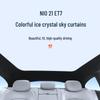 Compatible with Nio 2021 ET7: Ice Crystal Sunroof Sunshade for Heat Insulation, Sun Protection, and Privacy.