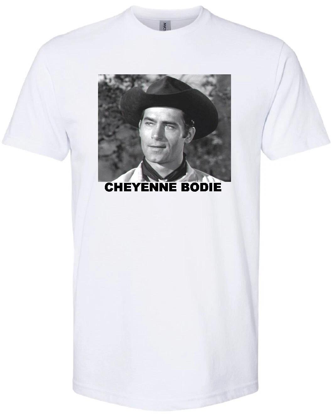 

CHEYENNE BODIE CLINT WALKER CLASSIC TV WESTERN COWBOY CIVIL WAR WHITE T-shirt 4XL