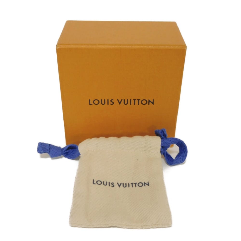 Used LV Logo Locket Pendant, Black Gray, Monogram Eclipse, 12564 Collier Plaque, M63640, 7984 Noir, Men's from Japan