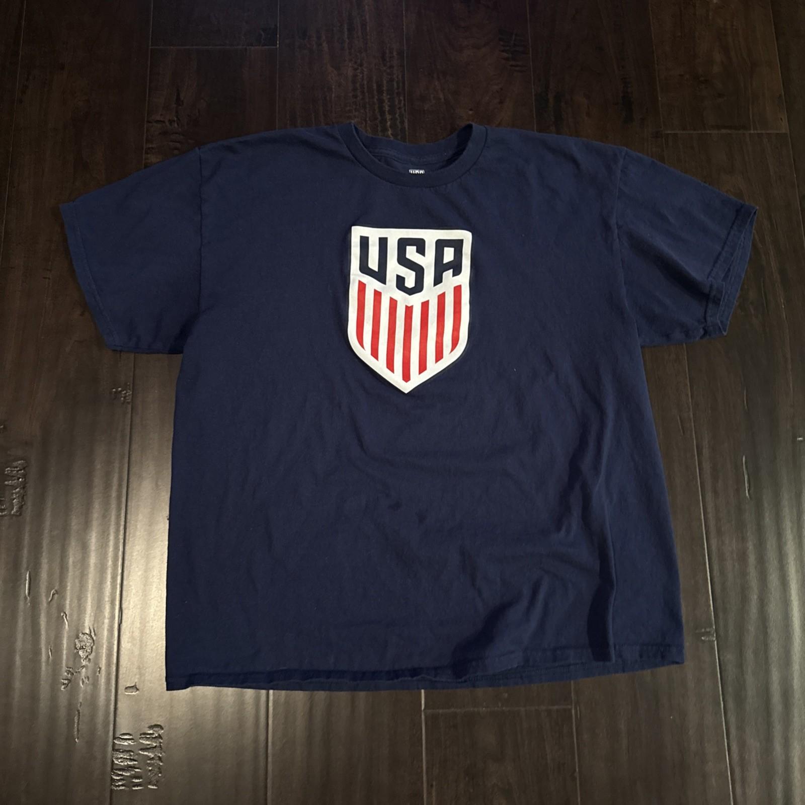 USA National Team Official Merchandise Men s XL Size Soccer T-shirt L