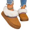 Damenpelz integriert dicker Boden höhenverstellbar Pelzkragen Winter leicht warm Schneestiefel rutschfest tragbar lässig Sport Baumwollstiefel