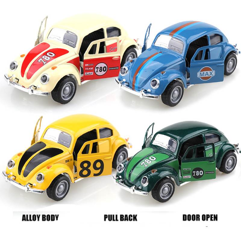 ABAW1 11cm Mini Alloy Retro Classic Car Model 1:38 Simulation Pull Back Diecast Vehicle Model Decor Collection Gifts For Kids Boys Toy