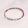 Kois Fish Pendant Bracelet Colorful Cord Handchain Adjustable Handwoven Bangles