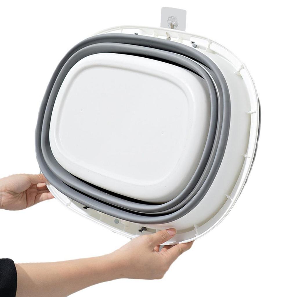 Foldable Household Car Wash and Laundry Bucket: Large Capacity, Thickened, Handheld, Portable, and Telescopic Design.